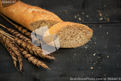 Image of Bread composition with wheats