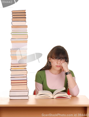 Image of Girl and Books