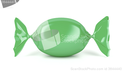 Image of Green wrapped hard candy