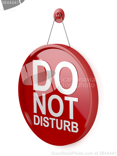 Image of Do not disturb signboard