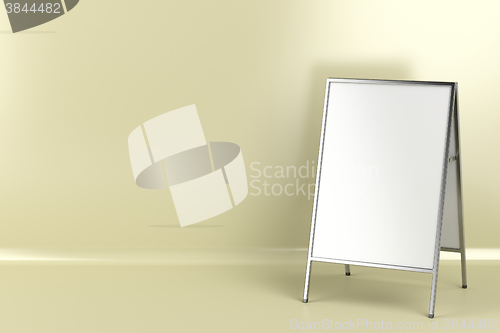 Image of Blank advertising stand