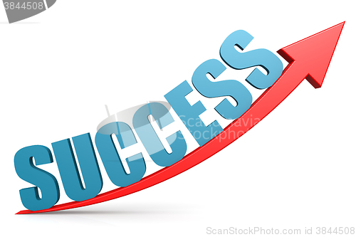 Image of Word success  cost on red arrow