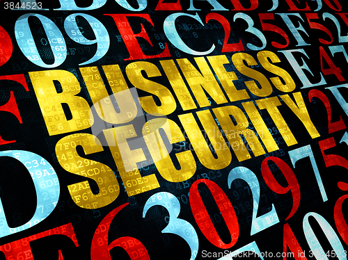 Image of Safety concept: Business Security on Digital background