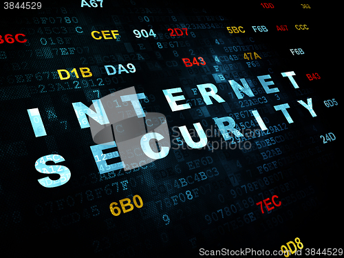 Image of Privacy concept: Internet Security on Digital background
