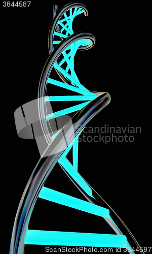 Image of DNA structure model