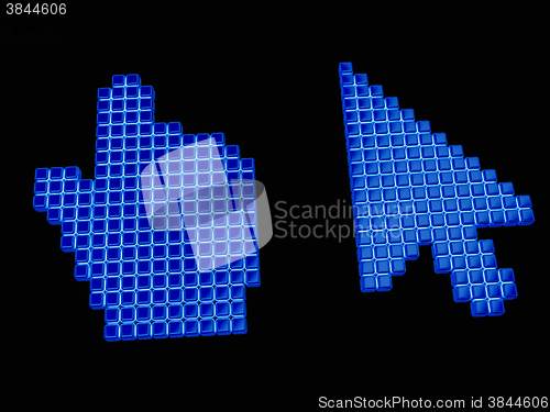 Image of Set of Link selection computer mouse cursor