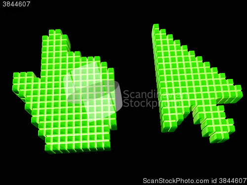 Image of Set of Link selection computer mouse cursor 