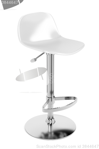 Image of White bar stool