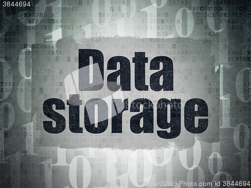 Image of Data concept: Data Storage on Digital Paper background