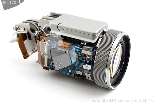 Image of disassembled camera