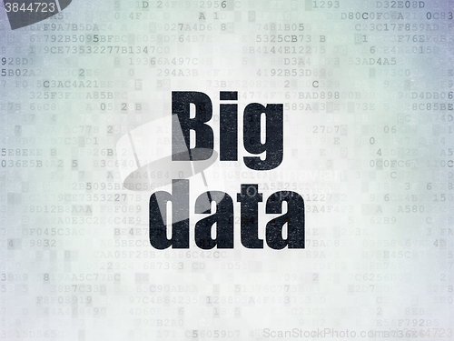 Image of Data concept: Big Data on Digital Paper background