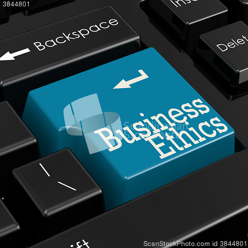 Image of Business ethics concept 3D Render