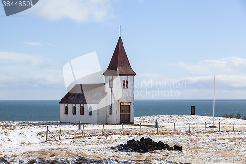 Image of Church of Hellnar at the peninsula Snaefellsness, Iceland