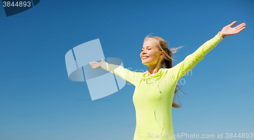 Image of woman doing sports outdoors
