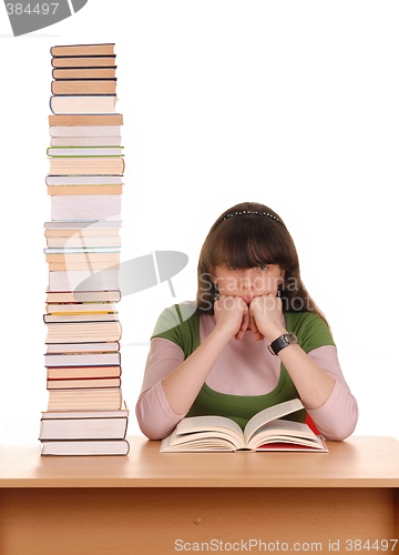 Image of Girl and Books