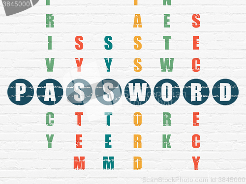 Image of Privacy concept: Password in Crossword Puzzle