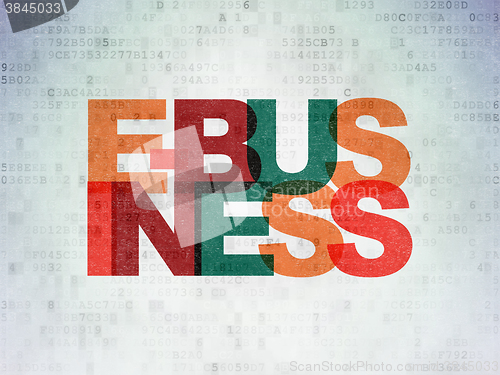 Image of Business concept: E-business on Digital Paper background