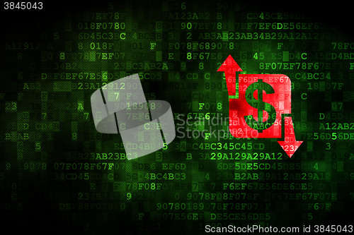 Image of Business concept: Finance on digital background