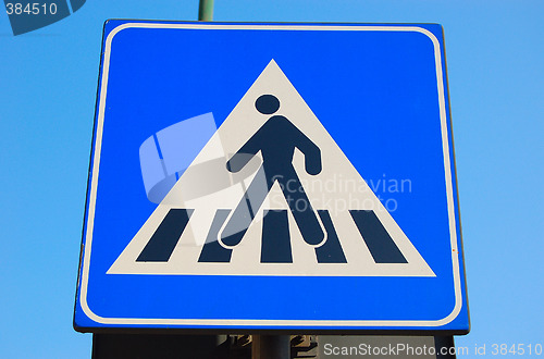 Image of road sign,pedestrian