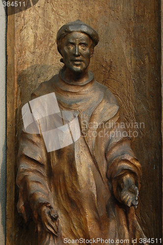 Image of carved saint