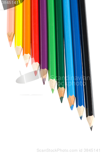 Image of Colour pencils isolated