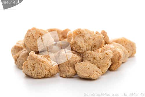 Image of Soya chunks on white