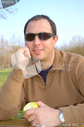 Image of young man ,smiling