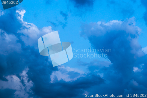 Image of Dramatic clouds after thunderstorm