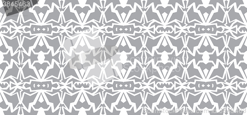 Image of Vector seamless wallpaper. Monochrome abstract pattern