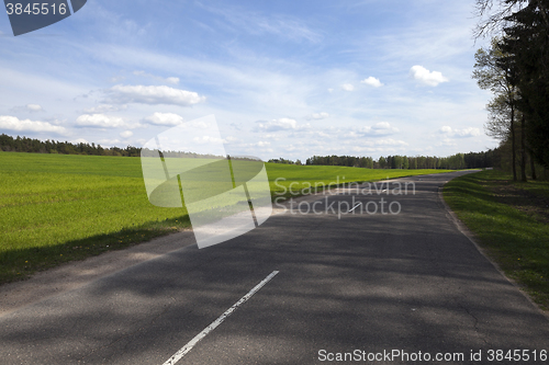 Image of   small paved road  