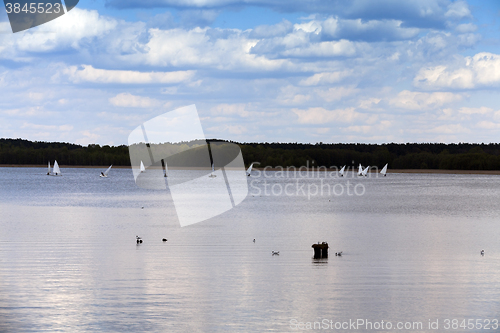 Image of sailing. Spring season 