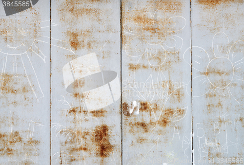 Image of rustic metallic wall