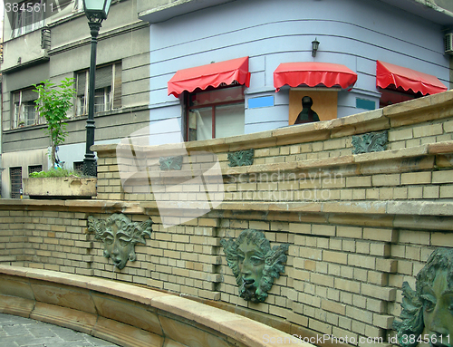 Image of Belgrade Serbia public water fountain for drinking or bathing  historic tourist 