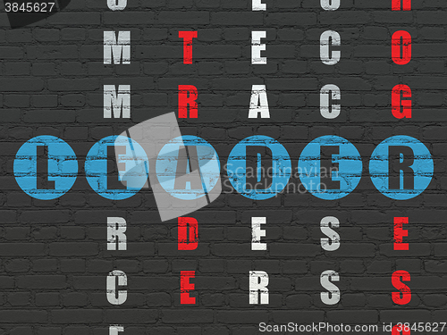 Image of Business concept: Leader in Crossword Puzzle