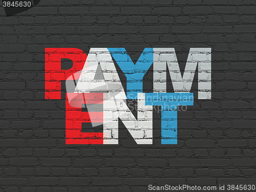 Image of Currency concept: Payment on wall background