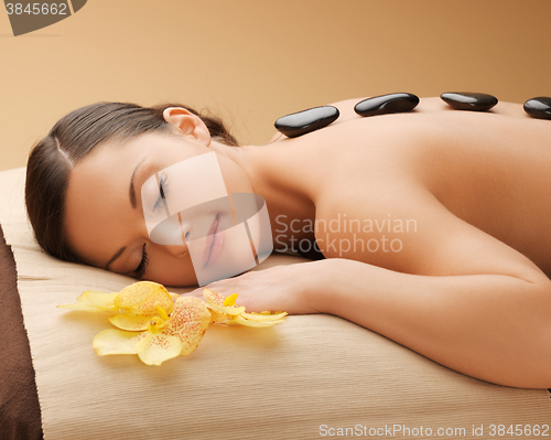 Image of beautiful woman in spa salon