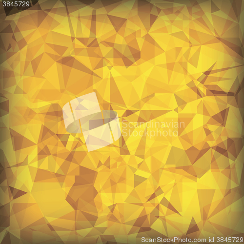 Image of Yellow Polygonal Background.