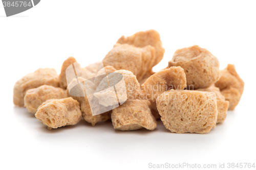 Image of Soya chunks on white