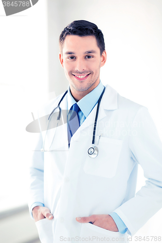 Image of male doctor with stethoscope