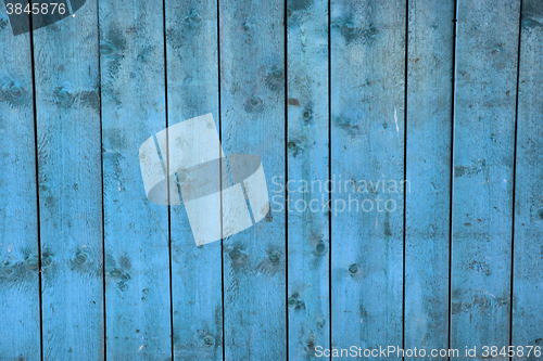 Image of old blue wood texture 