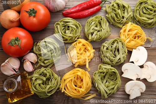 Image of Tagliatelle pasta.