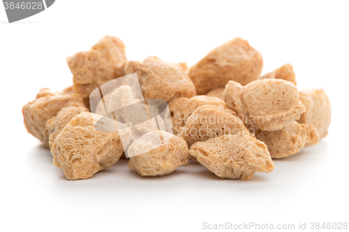 Image of Soya chunks on white