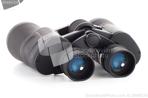 Image of Black binoculars isolated