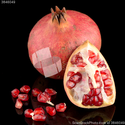 Image of Ripe pomegranate fruit