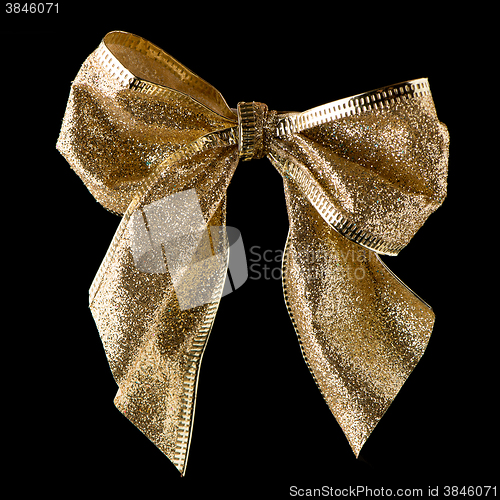 Image of Gold ribbon gift bow