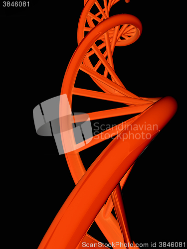 Image of DNA structure model