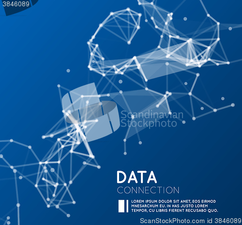 Image of Abstract network connection background