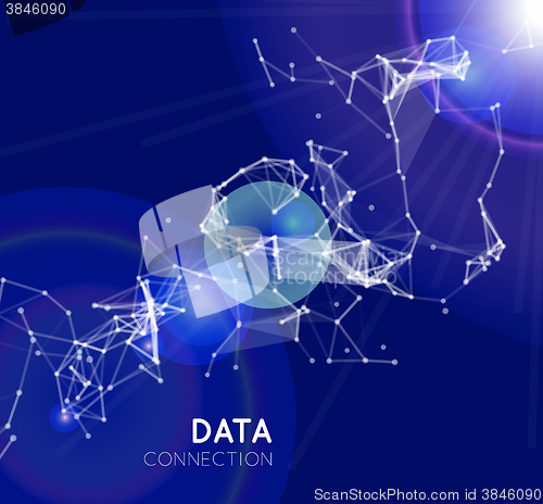 Image of Abstract network connection background