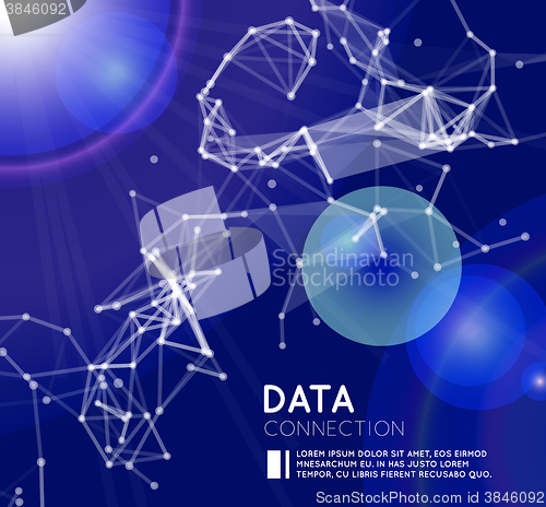 Image of Abstract network connection background