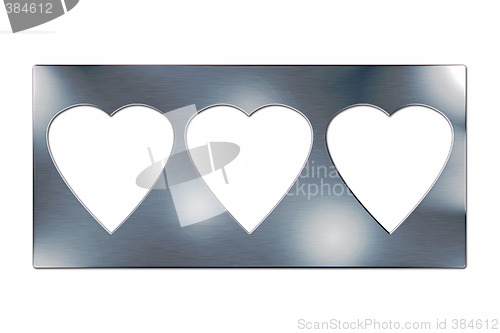 Image of Hearts frame